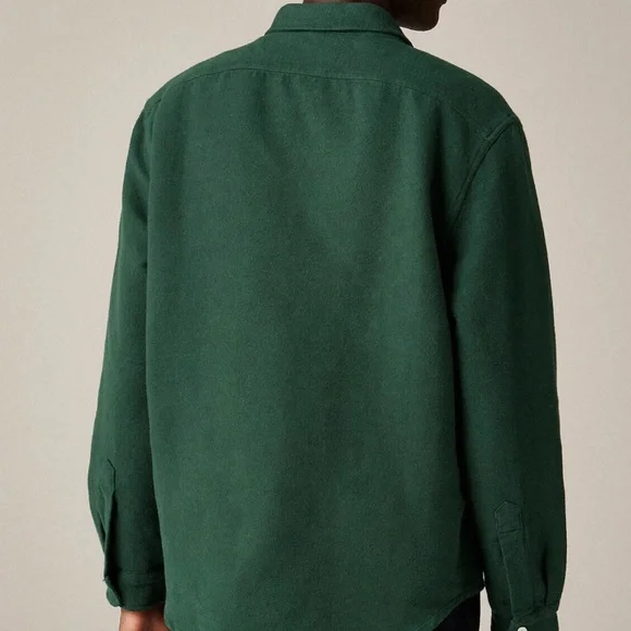 J. Crew Chamois Heavyweight Flannel Work Shirt
Size: Slim M
Dark Green - Picture 2 of 5